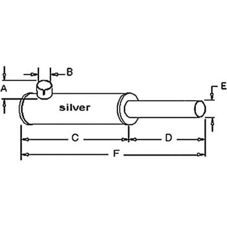 Aftermarket New Muffler 2 3/4" OD 3 1/8" ID Fits John Deere Cotton Picker 699 9900 AN111834